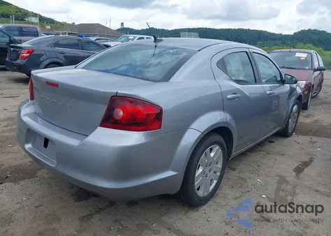 2014 Dodge Avenger Se из США, поврежденный, VIN 1C3CDZAB9EN175299